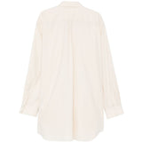 Camicia lunga in cotone a quattro tasche in avorio Comme des garcons - donna 