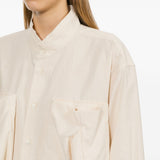 Camicia con tasche frontali in avorio Comme des garcons - donna 