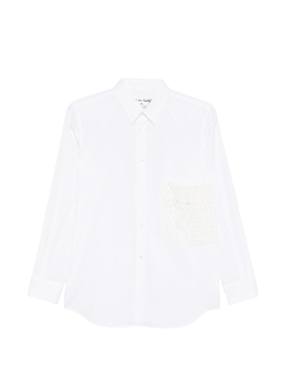 camicia con tasca ricamata in bianco Comme Des Garçons - donna 