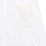 camicia con tasca ricamata in bianco Comme Des Garçons - donna 