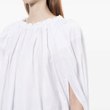 Blusa con arricciatura in bianco Comme Des Garçons - donna 
