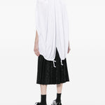 Blusa con arricciatura in bianco Comme Des Garçons - donna 