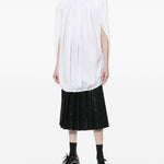 Blusa con arricciatura in bianco Comme Des Garçons - donna 