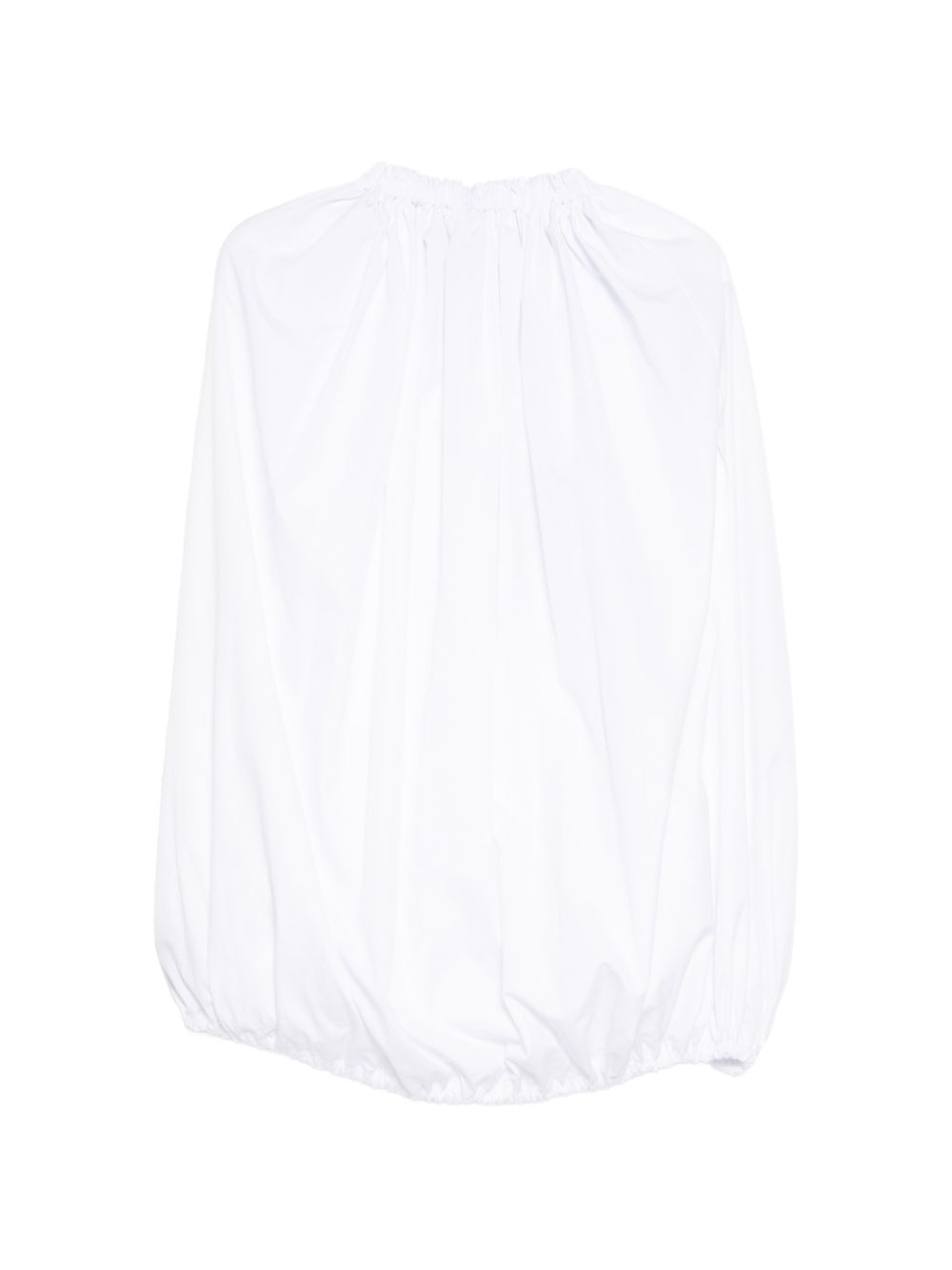 Blusa con arricciatura in bianco Comme Des Garçons - donna 
