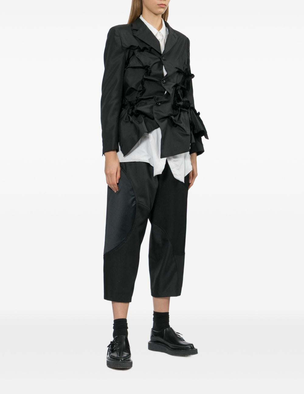 Giacca con ruches in nero Comme Des Garçons - donna 