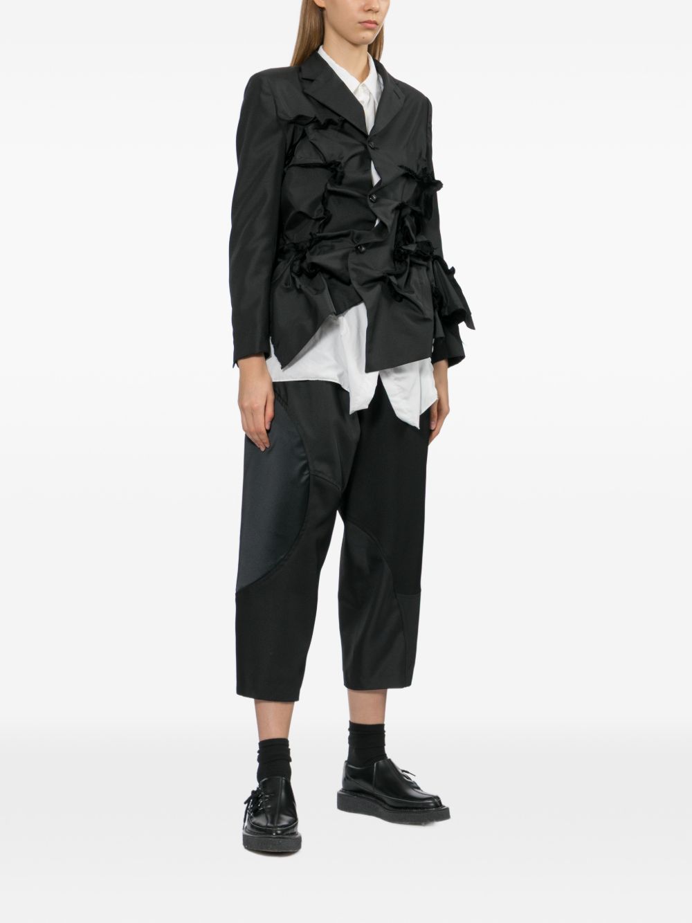 Giacca con ruches in nero Comme Des Garçons - donna 