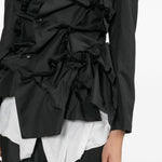 Giacca con ruches in nero Comme Des Garçons - donna 