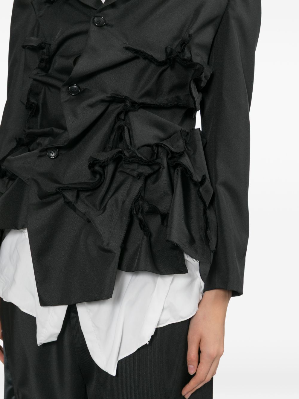 Giacca con ruches in nero Comme Des Garçons - donna 