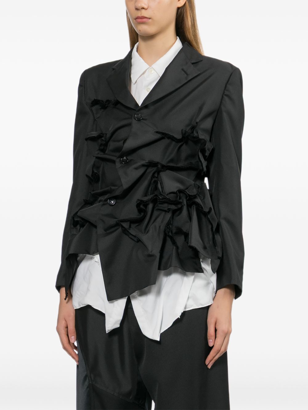 Giacca con ruches in nero Comme Des Garçons - donna 