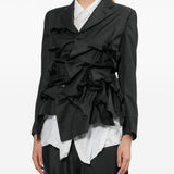 Giacca con ruches in nero Comme Des Garçons - donna 