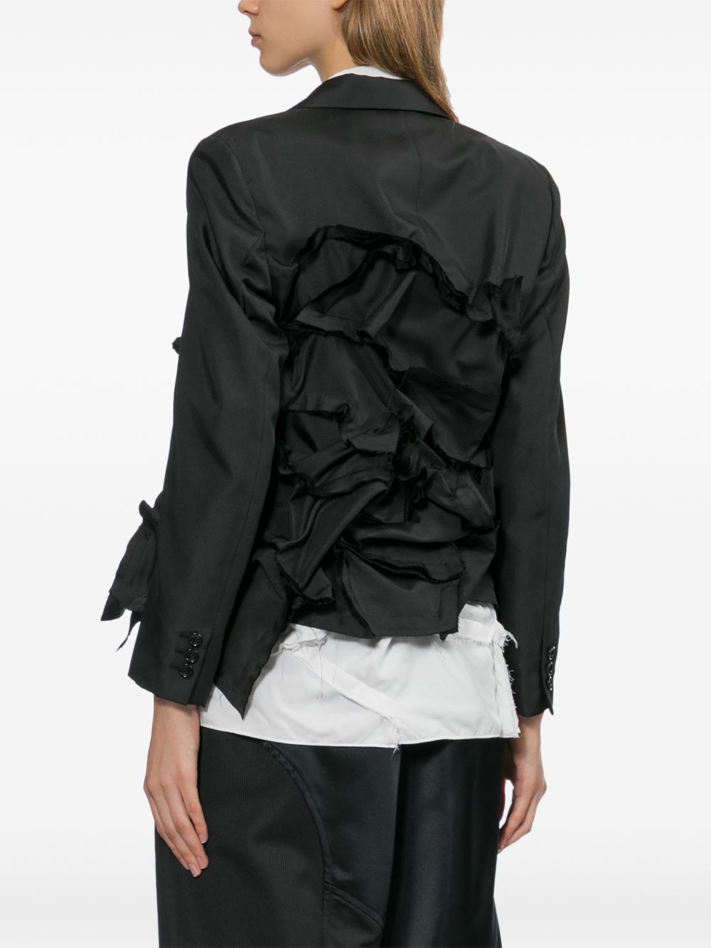 Giacca con ruches in nero Comme Des Garçons - donna 