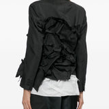 Giacca con ruches in nero Comme Des Garçons - donna 