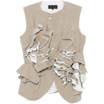 Gilet con ruches in grigio Comme Des Garçons - donna 