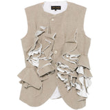 Gilet con ruches in grigio Comme Des Garçons - donna 