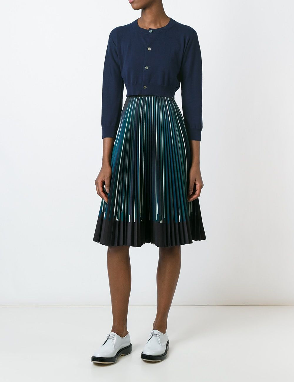 Cardigan corto in blu Comme Des Garçons - donna 