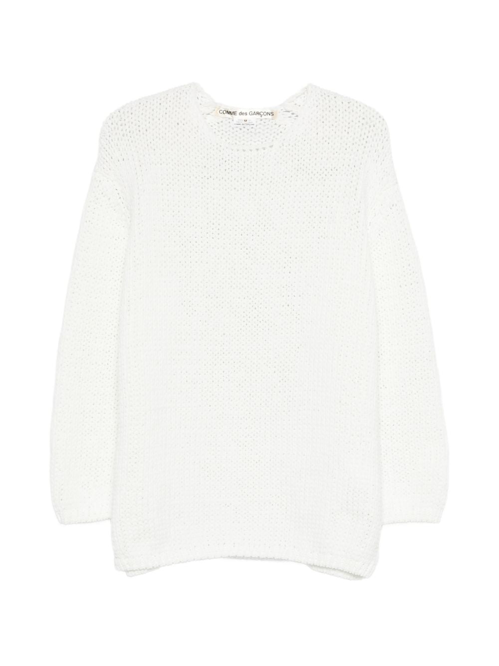 Maglia girocollo in bianco Comme Des Garçons - donna 