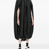 Abito con arricciature in nero Comme Des Garçons - donna 