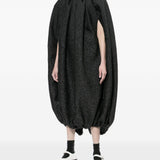 Abito con arricciature in nero Comme Des Garçons - donna 