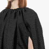Abito con arricciature in nero Comme Des Garçons - donna 