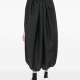 Abito con arricciature in nero Comme Des Garçons - donna 