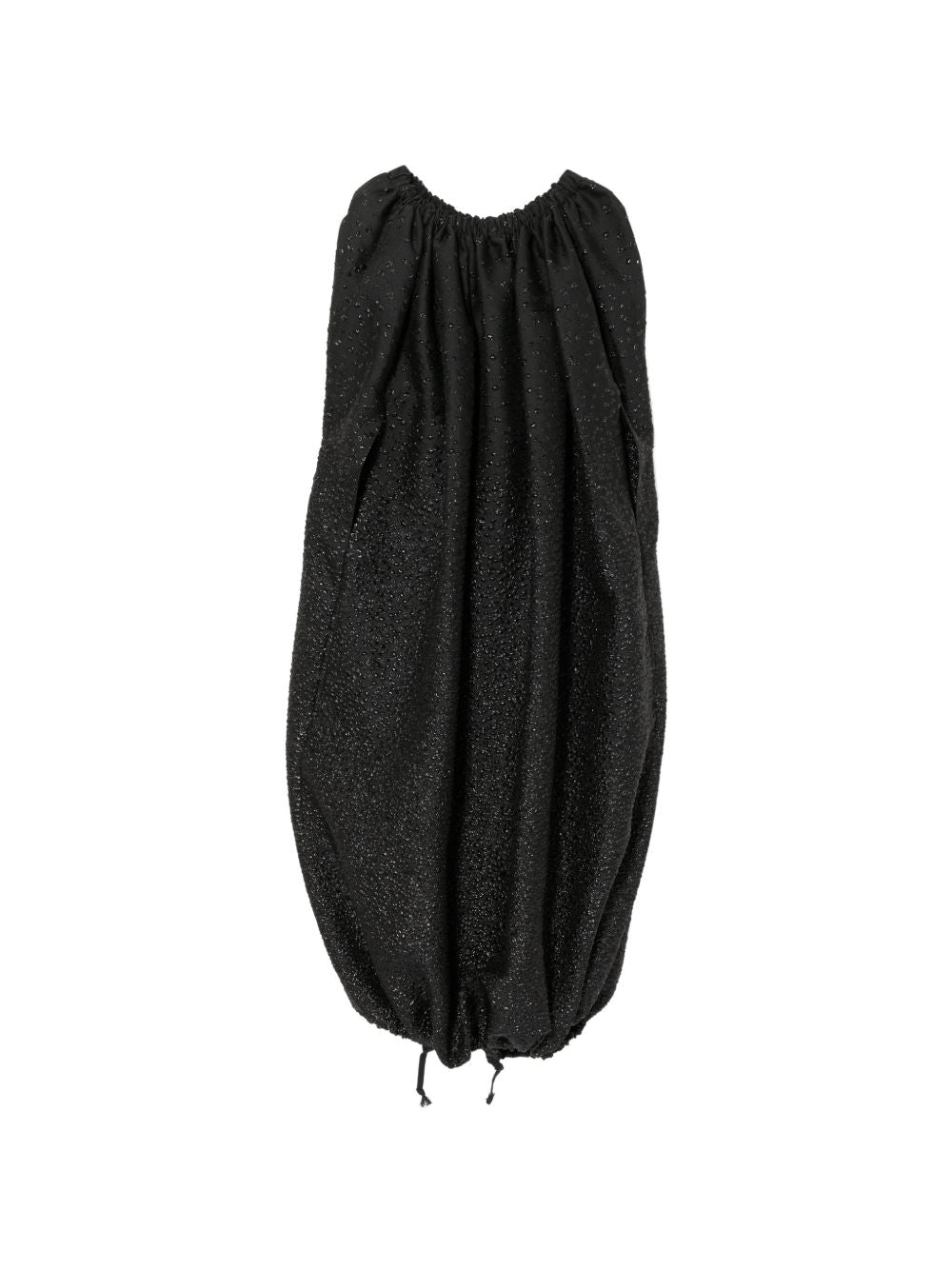 Abito con arricciature in nero Comme Des Garçons - donna 