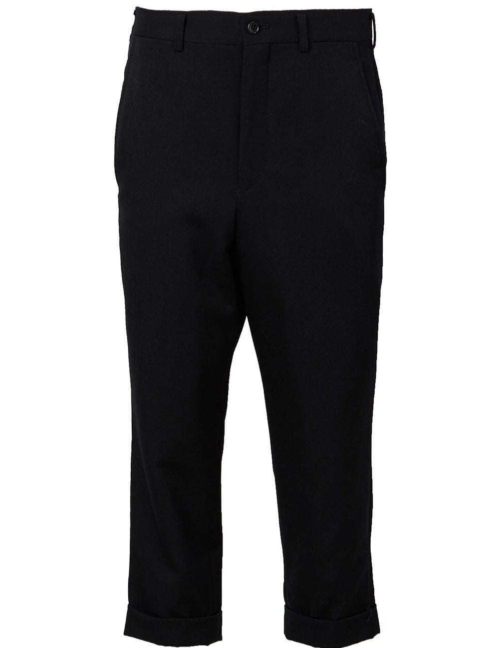 Pantaloni cropped in nero Comme Des Garçons - donna 