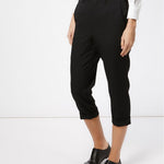 Pantaloni cropped in nero Comme Des Garçons - donna 
