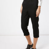 Pantaloni cropped in nero Comme Des Garçons - donna 