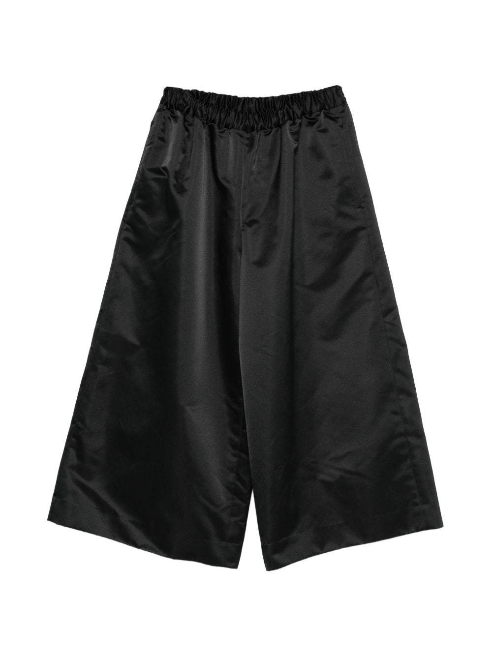 Pantaloni crop a gamba ampia  in nero Comme des garcons - donna 