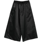 Pantaloni crop a gamba ampia  in nero Comme des garcons - donna 