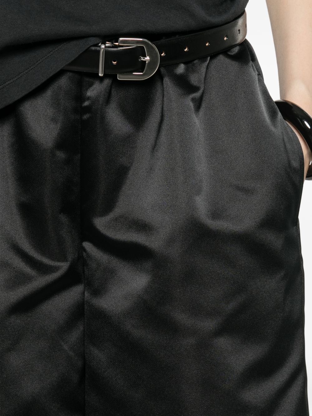 Pantaloni crop a gamba ampia  in nero Comme des garcons - donna 