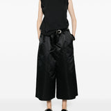Pantaloni crop a gamba ampia  in nero Comme des garcons - donna 