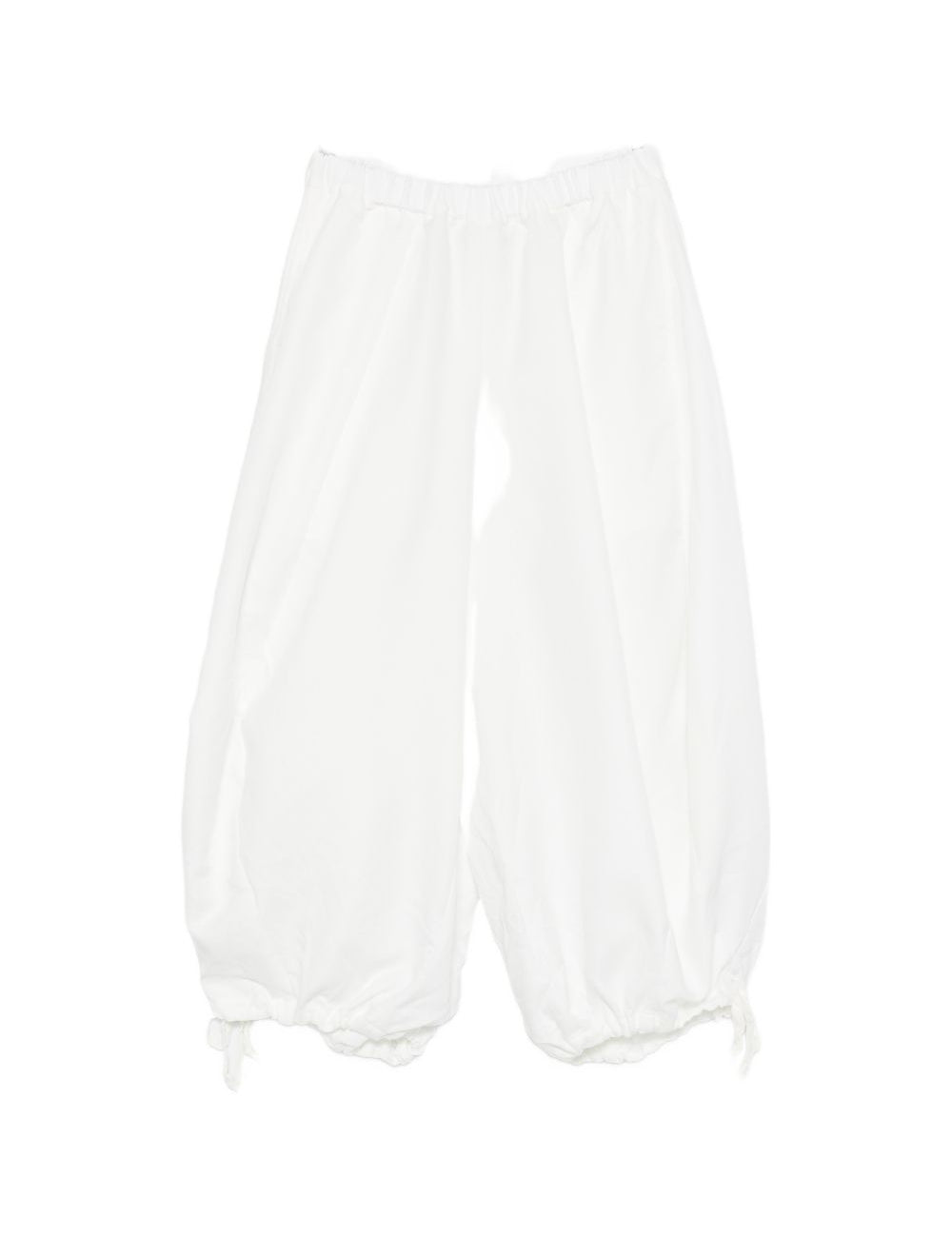 Pantaloni balloon con coulisse in bianco Comme des garcons - donna 