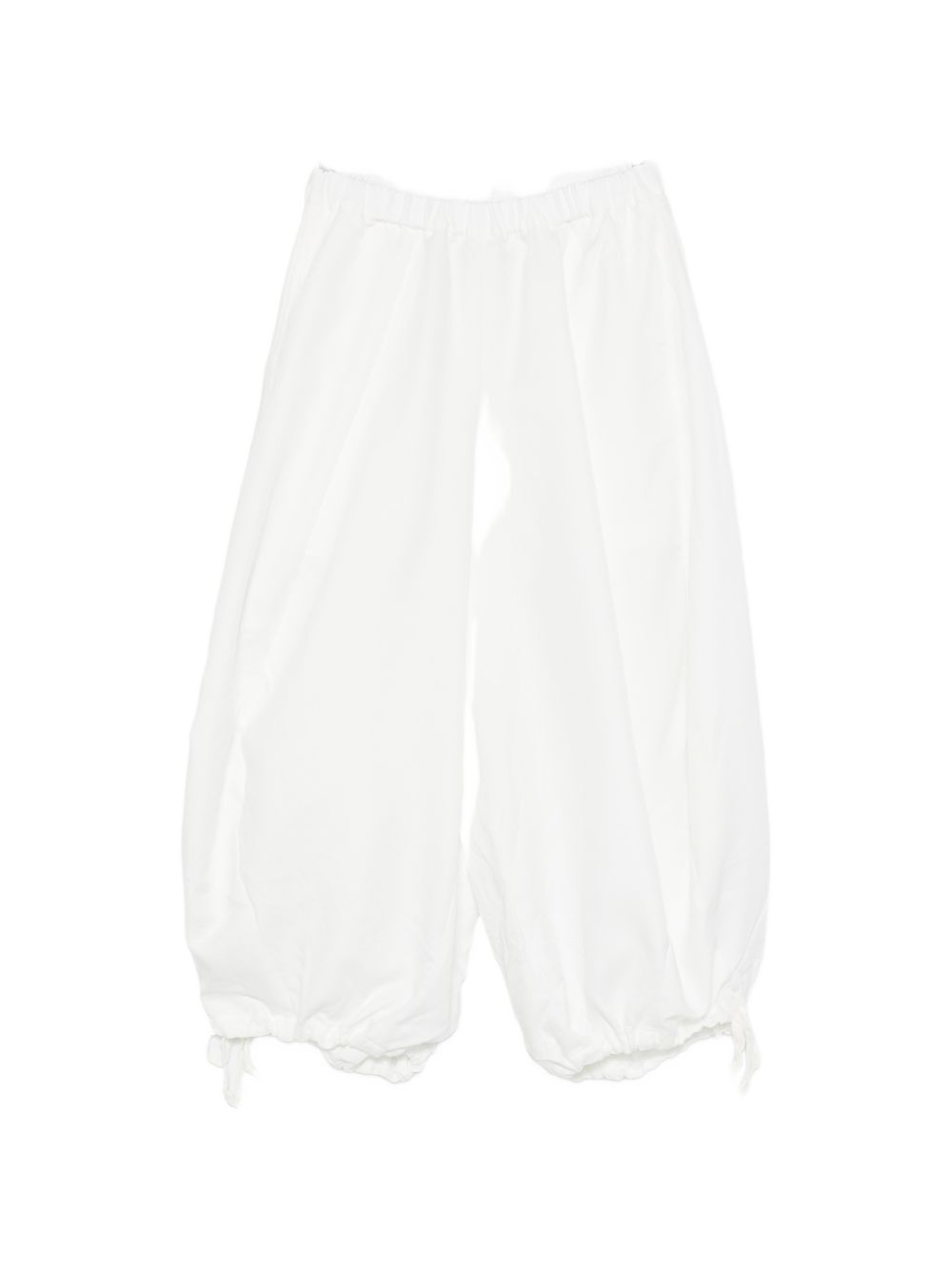 Pantaloni balloon con coulisse in bianco Comme des garcons - donna 