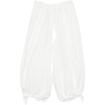 Pantaloni balloon con coulisse in bianco Comme des garcons - donna 