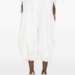 Pantaloni balloon con coulisse in bianco Comme des garcons - donna 