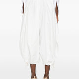 Pantaloni balloon con coulisse in bianco Comme des garcons - donna 