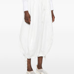 Pantaloni balloon con coulisse in bianco Comme des garcons - donna 