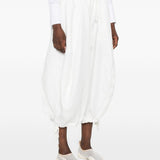 Pantaloni balloon con coulisse in bianco Comme des garcons - donna 