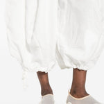 Pantaloni balloon con coulisse in bianco Comme des garcons - donna 