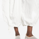 Pantaloni balloon con coulisse in bianco Comme des garcons - donna 