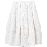 Gonna midi in pizzo floreale in bianco Comme des garcons - donna 