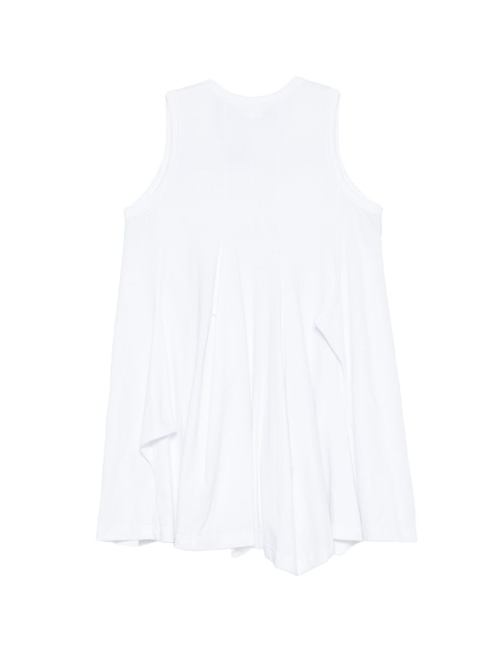 Top asimmetrica drappeggiata in bianco Comme des garcons - donna 