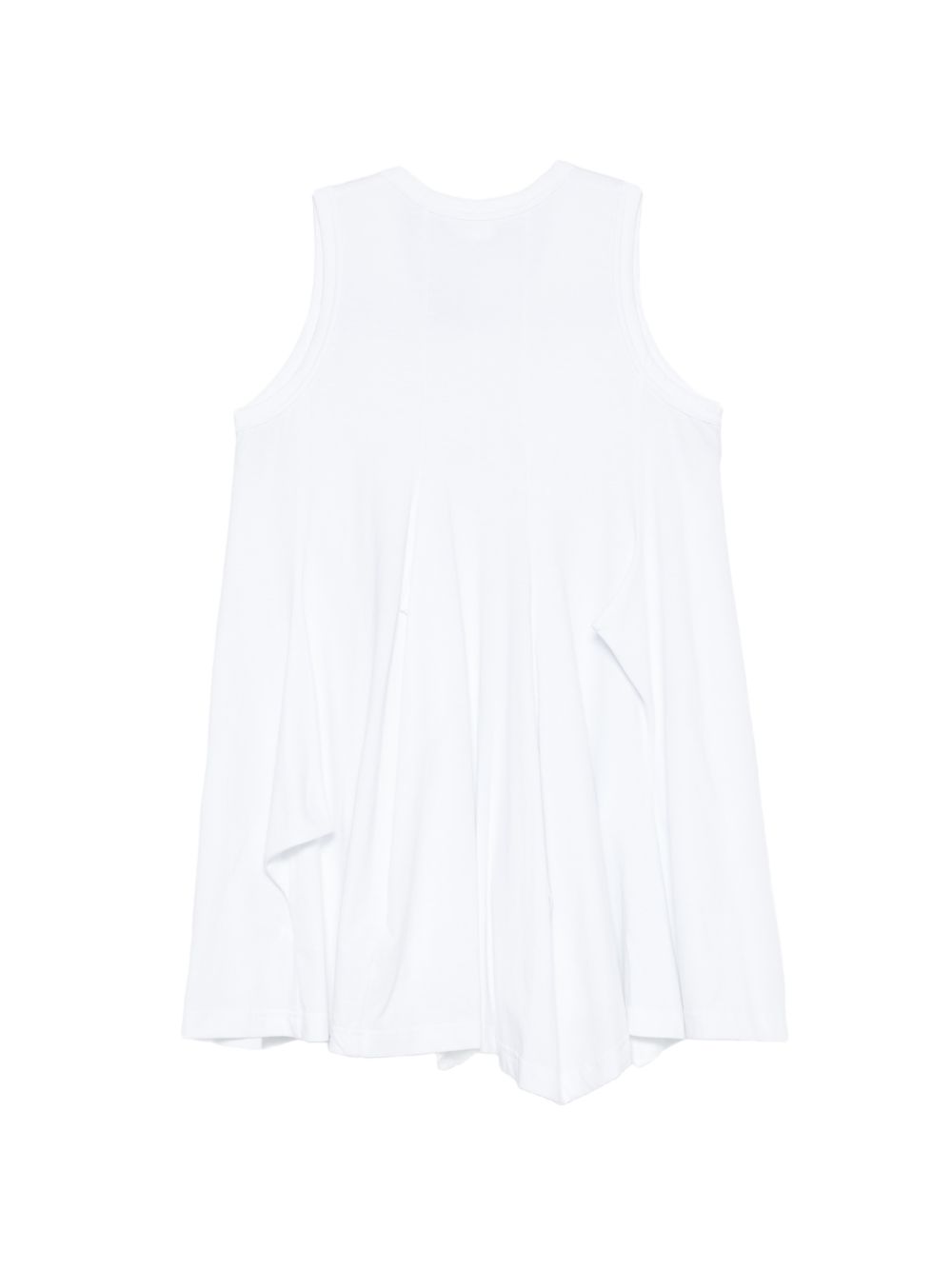 Top asimmetrica drappeggiata in bianco Comme des garcons - donna 
