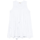 Top asimmetrica drappeggiata in bianco Comme des garcons - donna 
