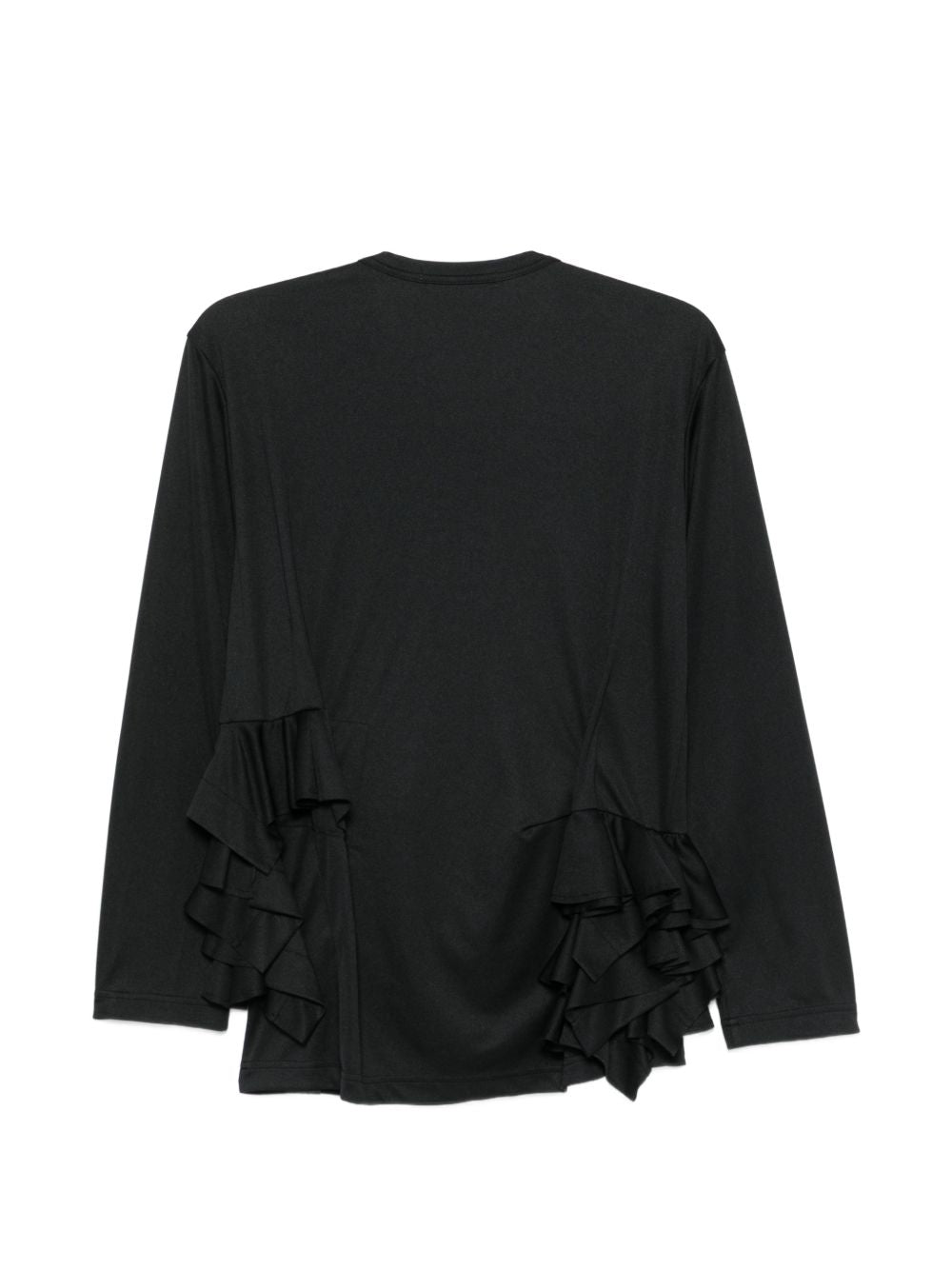 T-shirt con balze in nero Comme des garcons - donna 