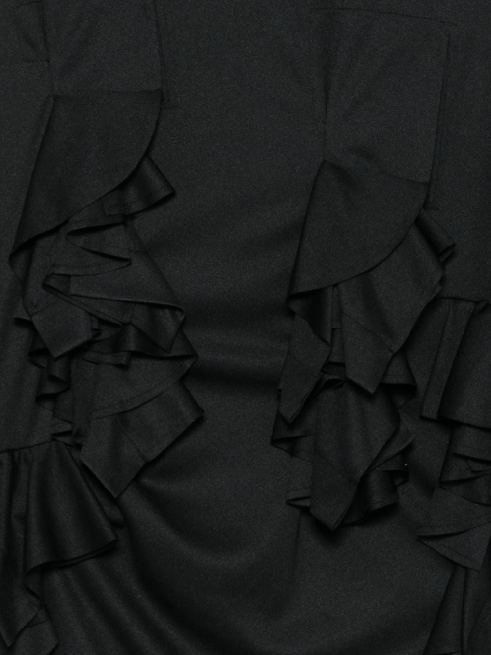 T-shirt con balze in nero Comme des garcons - donna 