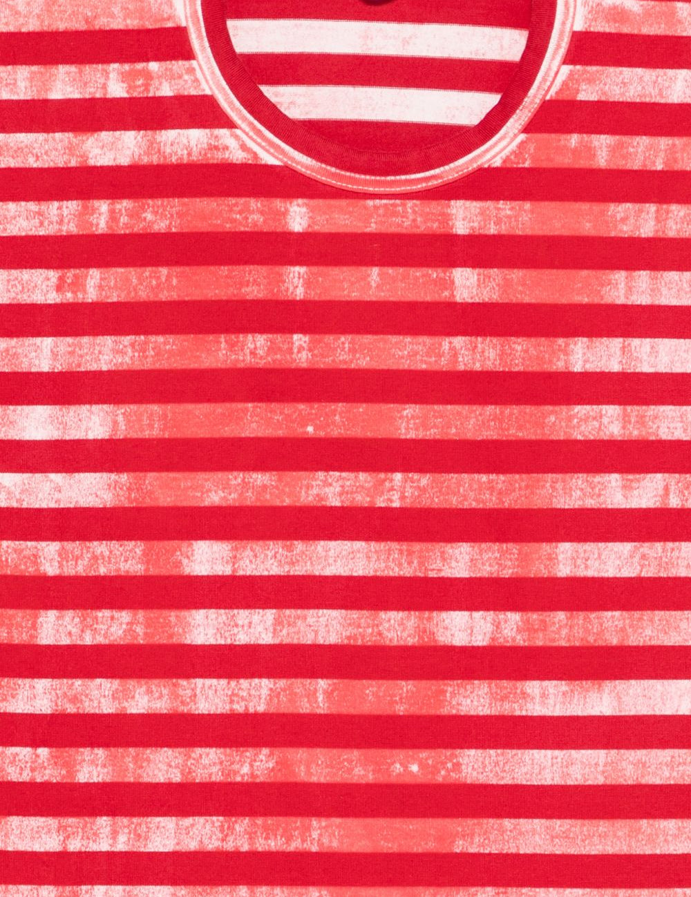 T-shirt a righe in rosso e bianco Comme des garcons - donna 