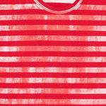 T-shirt a righe in rosso e bianco Comme des garcons - donna 