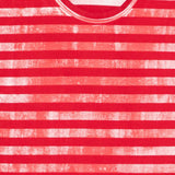 T-shirt a righe in rosso e bianco Comme des garcons - donna 